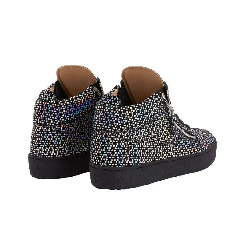 Giuseppe Zanotti/GZ Kriss High Top Stylish Skateboarding Shoes Men's Black-3