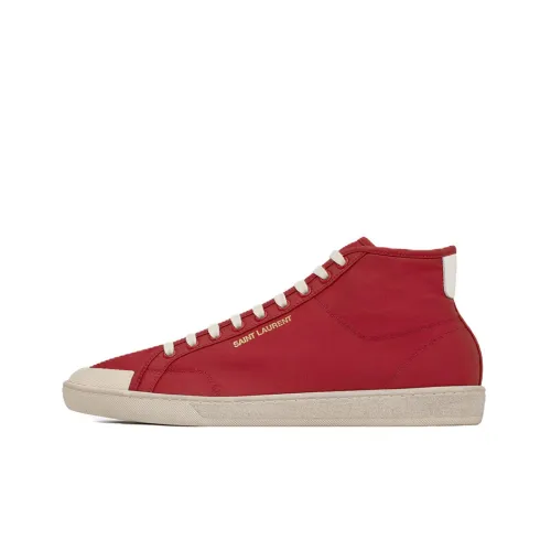 SAINT LAURENT Logo-print High-top Sneakers