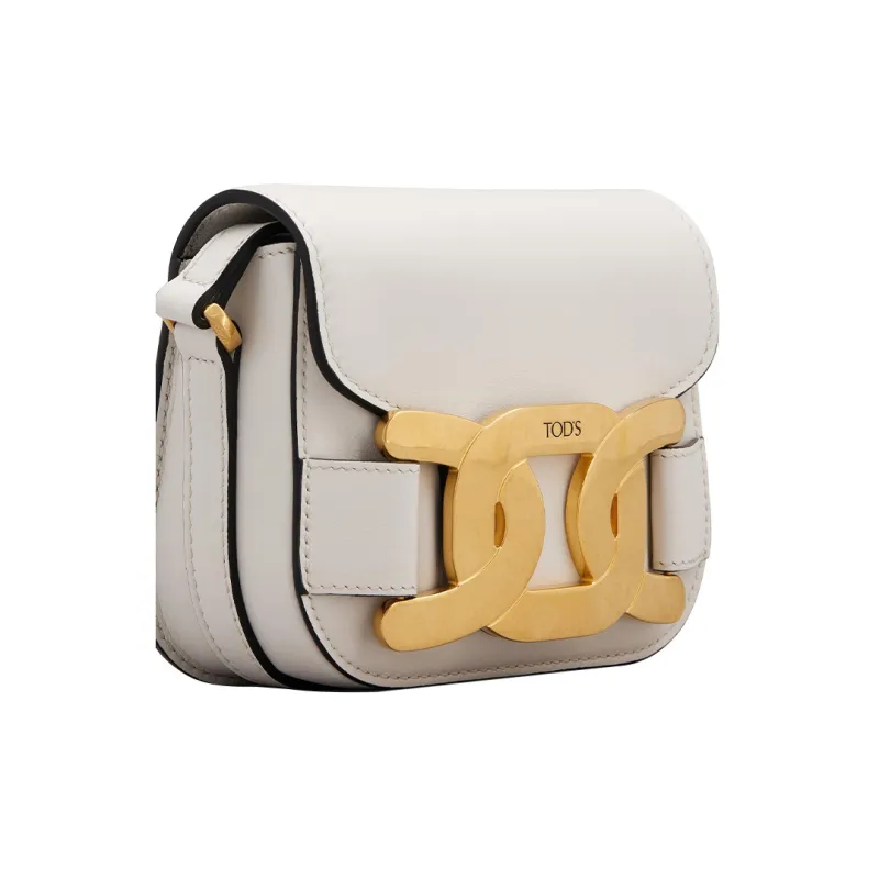 TOD'S KATE Smooth Leather Shoulder Bag Crossbody Bag Mini Women's White-3