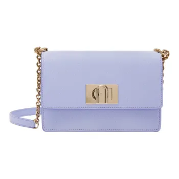 Furla 1927 Collection Leather Small Square Bag Shoulder Bag Crossbody Bag Mini Women's Light Purple