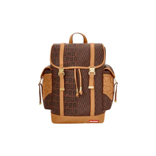 SPRAYGROUND PVC Backpack Large Size Unisex Brown