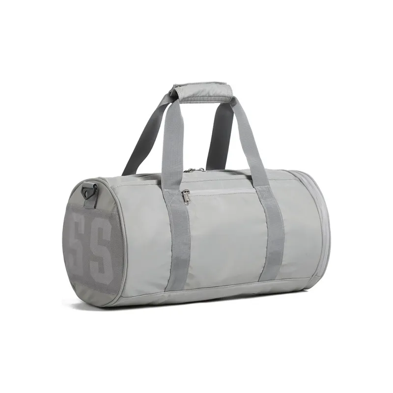 LOVERPUSS Nylon Gym Bag Yoga Bag Swim Bag Handbag Crossbody Bag Regular Unisex Black/Gray-2