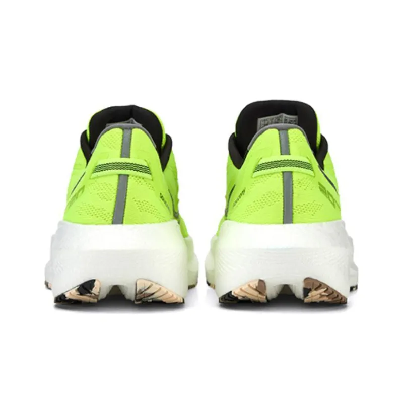 Saucony Triumph 20 Anti Slip And Wear Resistant Lightweight Low Top Marathon Running Shoes Women's Yellow Black-3