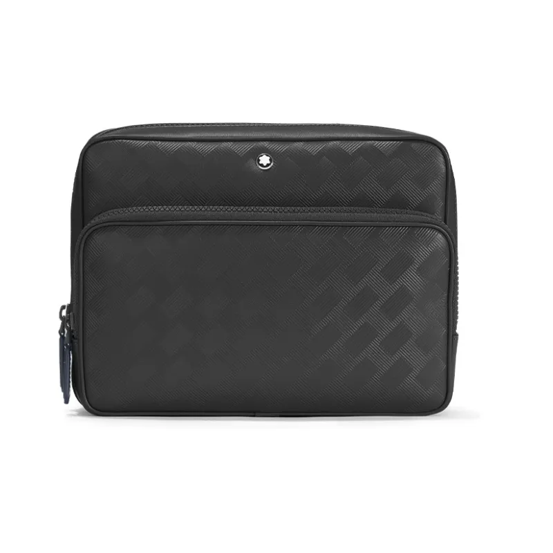 MONTBLANC Cow Leather Messenger Bag Shoulder Bag Crossbody Bag Mini Men's Black-0