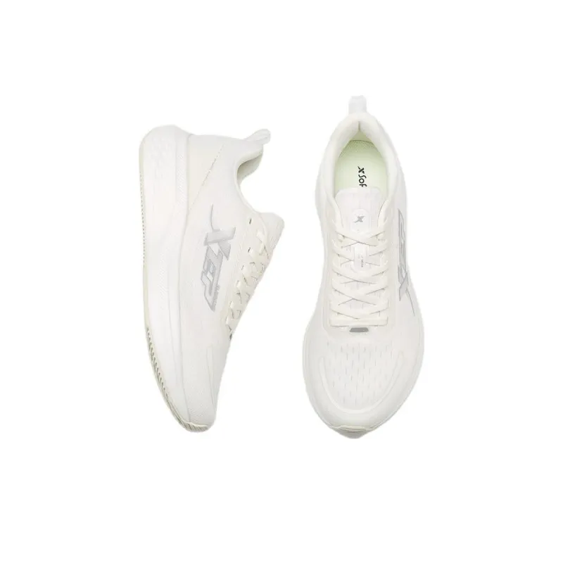 XTEP Cushioning Anti Slip And Wear Resistant Low Top Running Shoes Men's Sail White-2