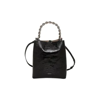 GUESS Leather Shoulder Bag Crossbody Bag Handbag Regular Women's Black