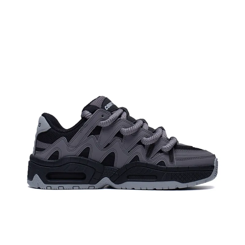 LiNing CF Tracing, Version 2.0 Lightweight, Wear resistant, And Non slip Low Top Sports Casual Shoes Black Gray-1