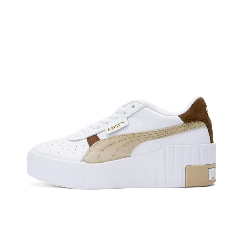 Puma Women's Cali Wedge Mix 'White Chestnut Brown'