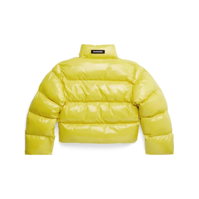 Balenciaga SS23 Puffer Jacket Slim Fit Unisex Yellow-1