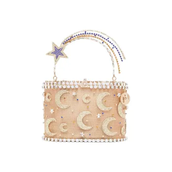 Rosantica Metal Handbags Clutches Mini Women's Gold