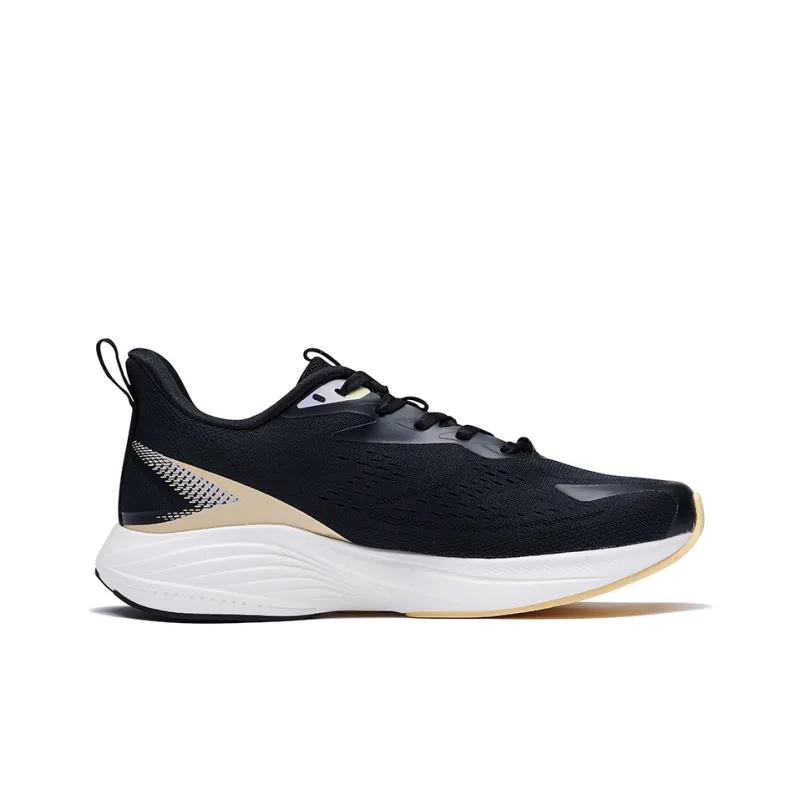 361° Slip Resistant Cushioning And Breathable Low Top Running Shoes Women's Black Purple-1
