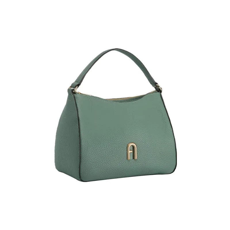 Furla Primula Grained Calfskin Shoulder Bag Crossbody Bag Handbag Small Size Women's Pea Green-1