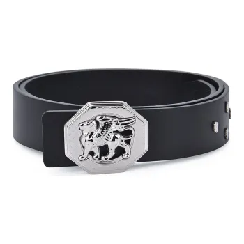 RARE Cow Leather Belts Men's Black 3.5