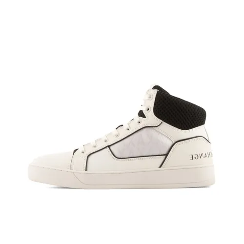 ARMANI EXCHANGE Skateboard Shoes Men High-Top White