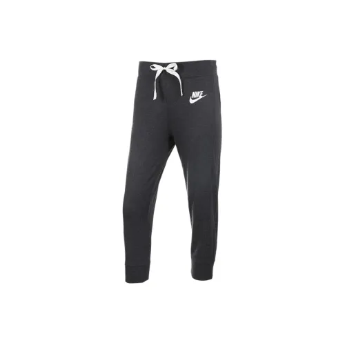 Nike Women'ss Letter Logo Knit Sweatpants 'Black/Gray'