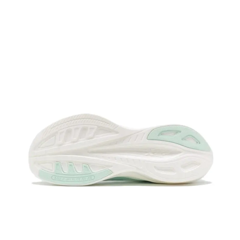 XTEP Light Wing Cushioned Slip Resistant Abrasion Resistant Low Top Running Shoes Women's White Blue Green-5