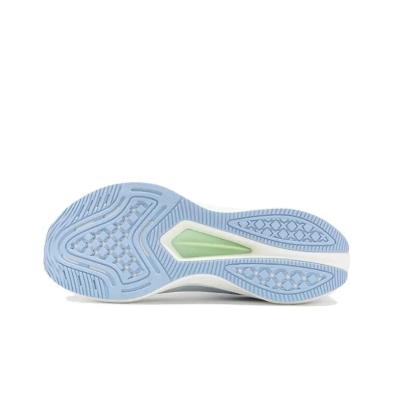 XTEP Star Speed Cushioned Slip Resistant Abrasion Resistant Low Top Sprint Running Shoes Men's White Blue Green-5
