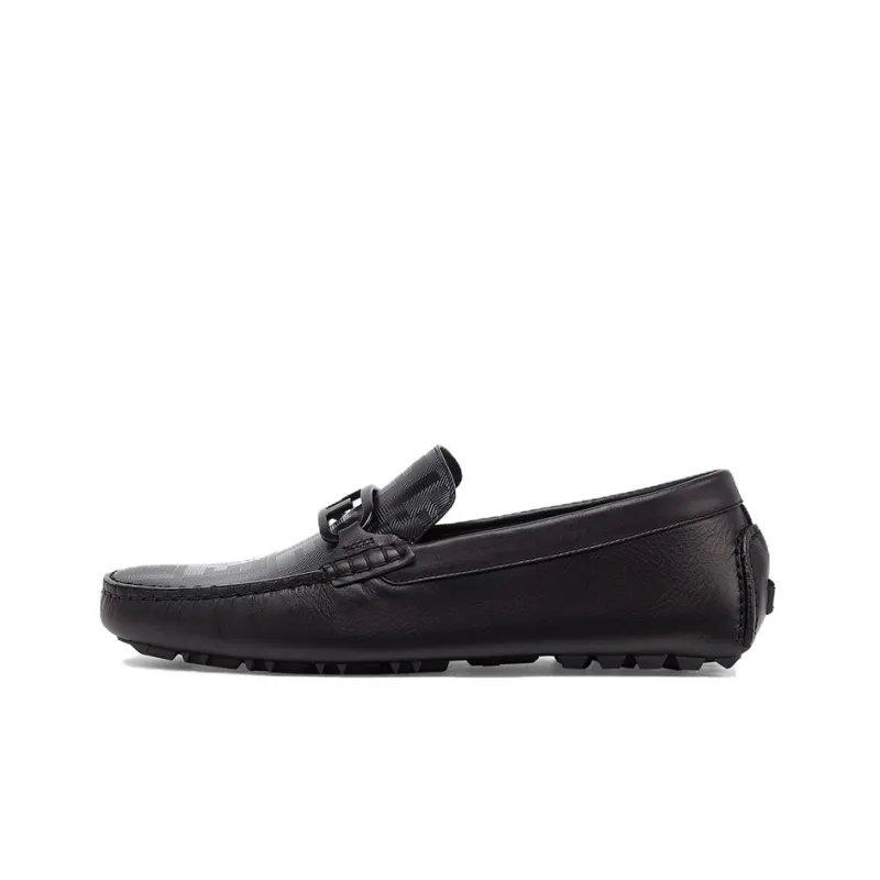 FENDI Logo Detailed Slip On Loafers-0