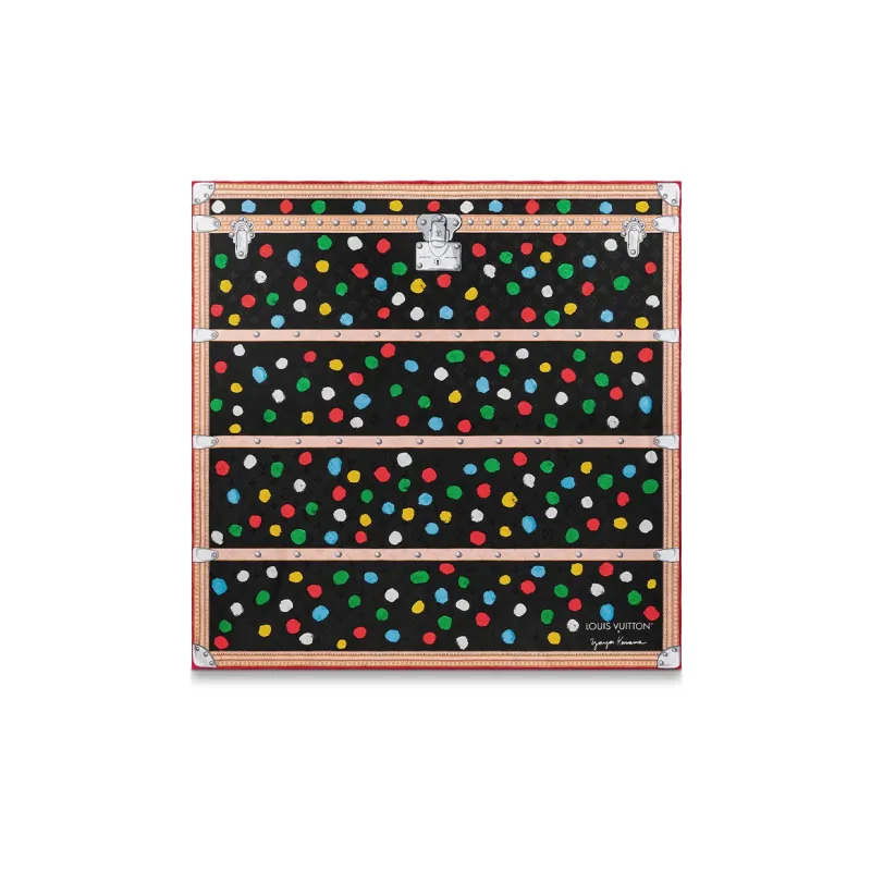 LOUIS VUITTON X Yayoi Kusama Painted Dots Monogram Square 90-0
