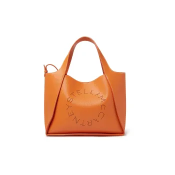 Stella McCartney Logo Perforated Shoulder Bag