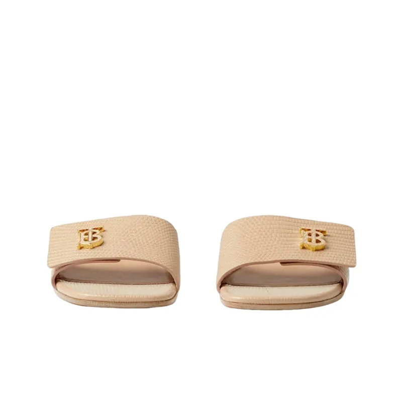 Burberry Monogram Motif Leather Slides-2