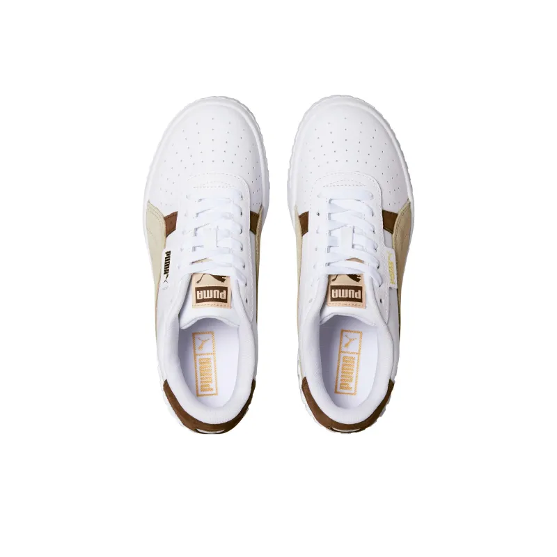 PUMA Cali Wedge Mix 'White Chestnut Brown' Women's-3