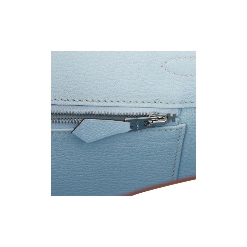 HERMES Birkin Epsom Leather Birkin Bag Handbags Regular Women's T0 Bleu Brume Haze Blue-7