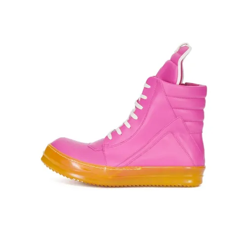 RICK OWENS Skateboard Shoes Men High-Top Pink