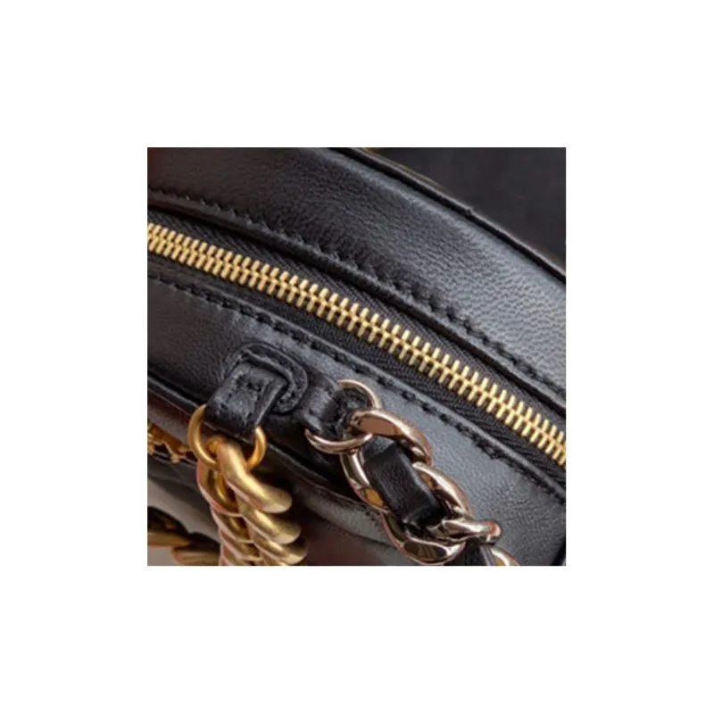 CHANEL 19Bag Lambskin Round Bag, Evening Bag, Clutch, Crossbody Bag, Shoulder Bag Women's Black-4