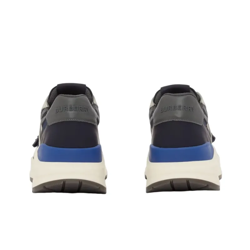 Burberry Check Sneakers 'Dark Charcoal Blue'-3
