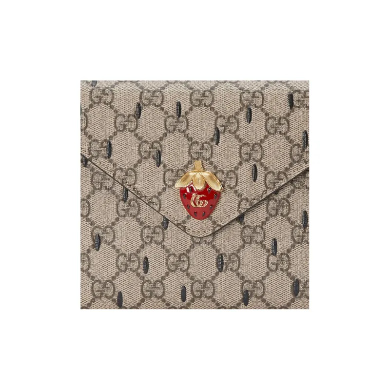 GUCCI Canvas Shoulder Bag Crossbody Bag Wallet Mini Women's Brown-7