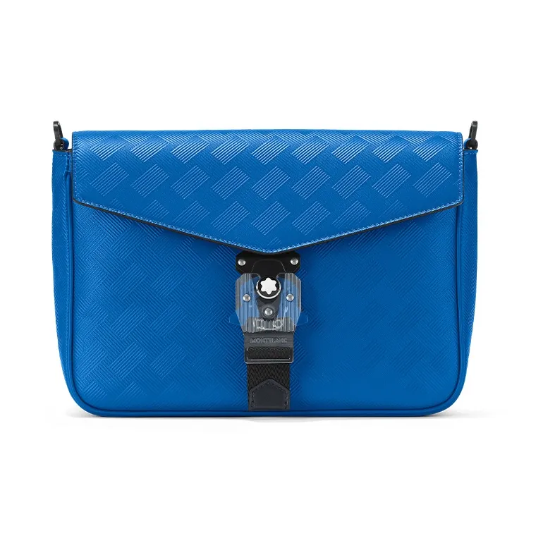 MONTBLANC Leather Shoulder Bag Crossbody Bag Men's Blue-0