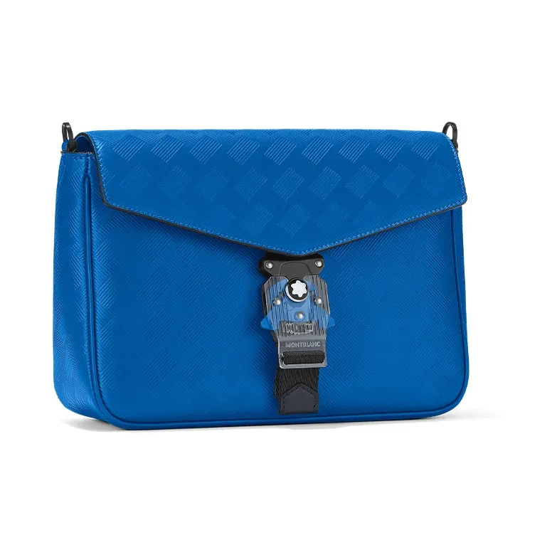MONTBLANC Leather Shoulder Bag Crossbody Bag Men's Blue-1