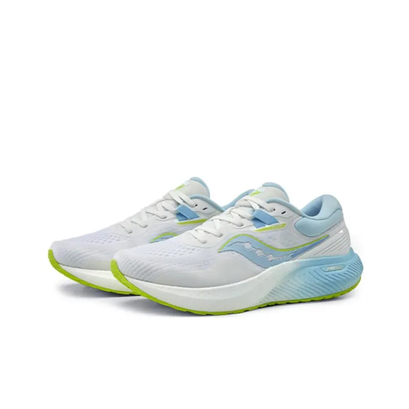 Saucony Surge 1 Cushioning Anti Slip And Wear Resistant Low Top Casual Running Shoes Men's White Blue Green-2