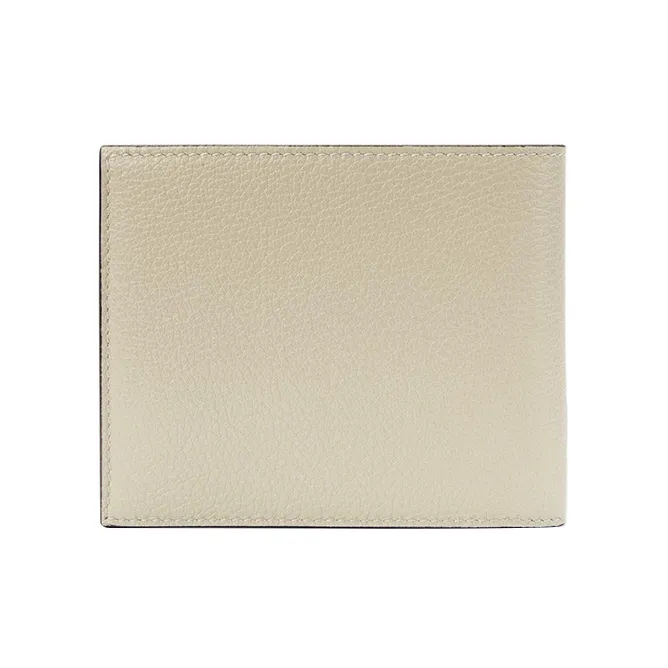GUCCI Leather Wallet Men's Cream White-2