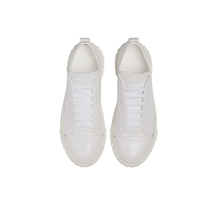 Giuseppe Zanotti/GZ Ecoblabber Low Top Stylish Skateboarding Shoes Men's White-4