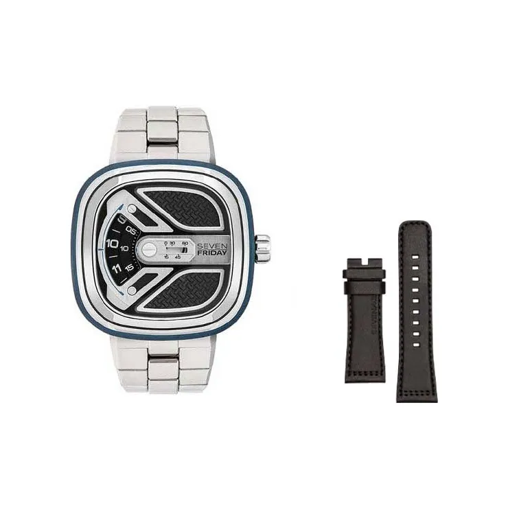 SEVENFRIDAY M Collection Automatic Mechanical Movement Unisex Watch 47.6mm Silver Dial-5