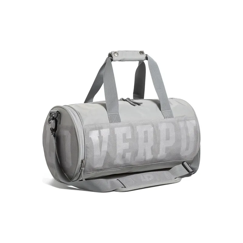 LOVERPUSS Nylon Gym Bag Yoga Bag Swim Bag Handbag Crossbody Bag Regular Unisex Black/Gray-3