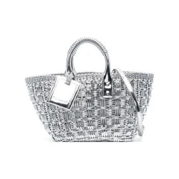 Balenciaga Calfskin Handbag Women's Silver