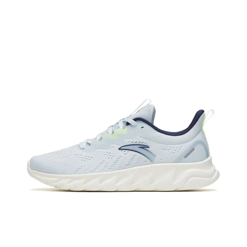 Anta Running Collection Anti-Slip Wear-Resistant Low-Top Running Shoes Men's Clear Blue White-0
