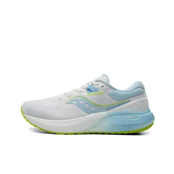 Saucony Surge 1 Cushioning Anti Slip And Wear Resistant Low Top Casual Running Shoes Men's White Blue Green