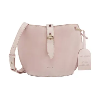 Furla Net Collection Calfskin Bucket Bags Shoulder Bag Crossbody Bag Mini Women's Pink