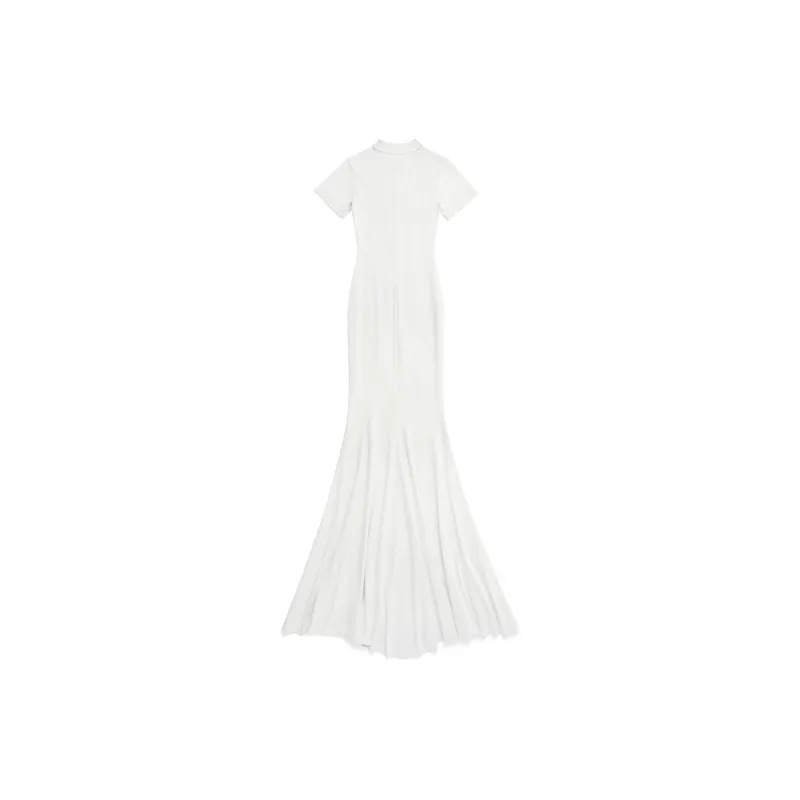 Balenciaga Women's T Shirt Maxi Dress White-1