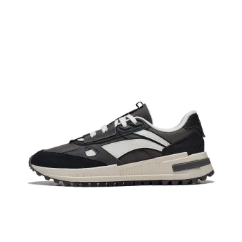 LiNing Wind Rider 2.0 Anti Slip Wear Resistant Low Top Sports Casual Shoes Gray Black