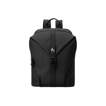 PIERRE CARDIN Fabric Laptop Bag Backpack Large Size Men's Black