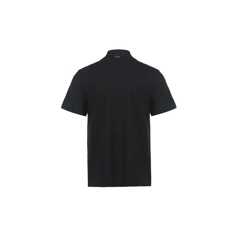 Zzegna Short Sleeved Half Buttoned Polo Shirt-1