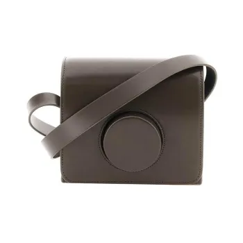 Lemaire Cow Leather Camera Bag Shoulder Bag Crossbody Bag Small Size Women's Brown Green