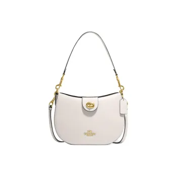 COACH Ella Cow Leather Handbags Shoulder Bags Women's White