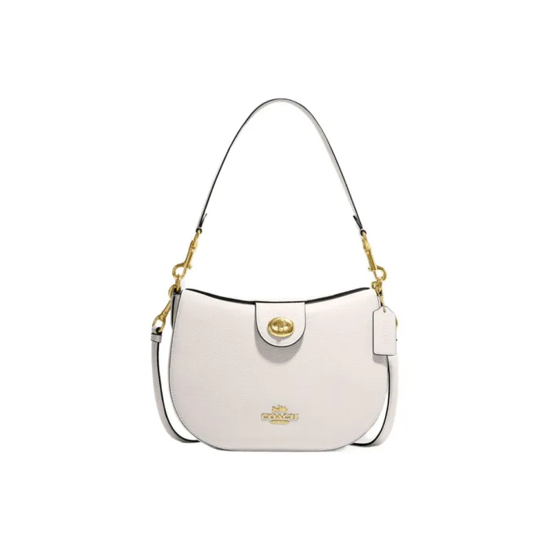 COACH Ella Cow Leather Handbags Shoulder Bags Women's White-0