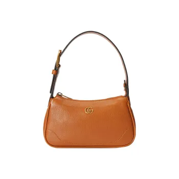 GUCCI Aphrodite Leather Shoulder Bag, Pochette Handbag, Shoulder Bag Women's Orange Brown